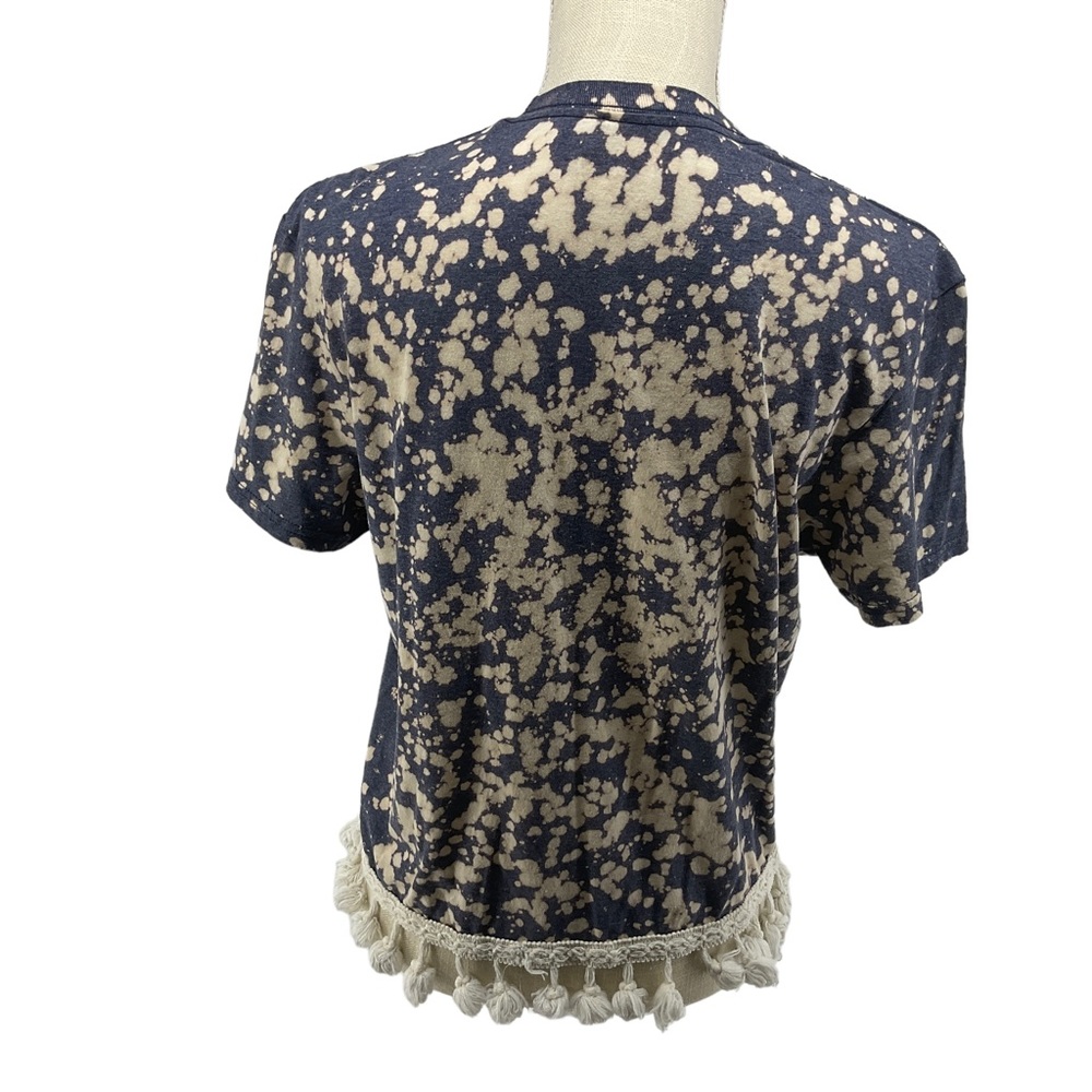 COORS  Banquet Woman’s Tie Dye Tee Shirt Size Med Short Sleeve Fringe Trim‎ - Picture 2 of 5